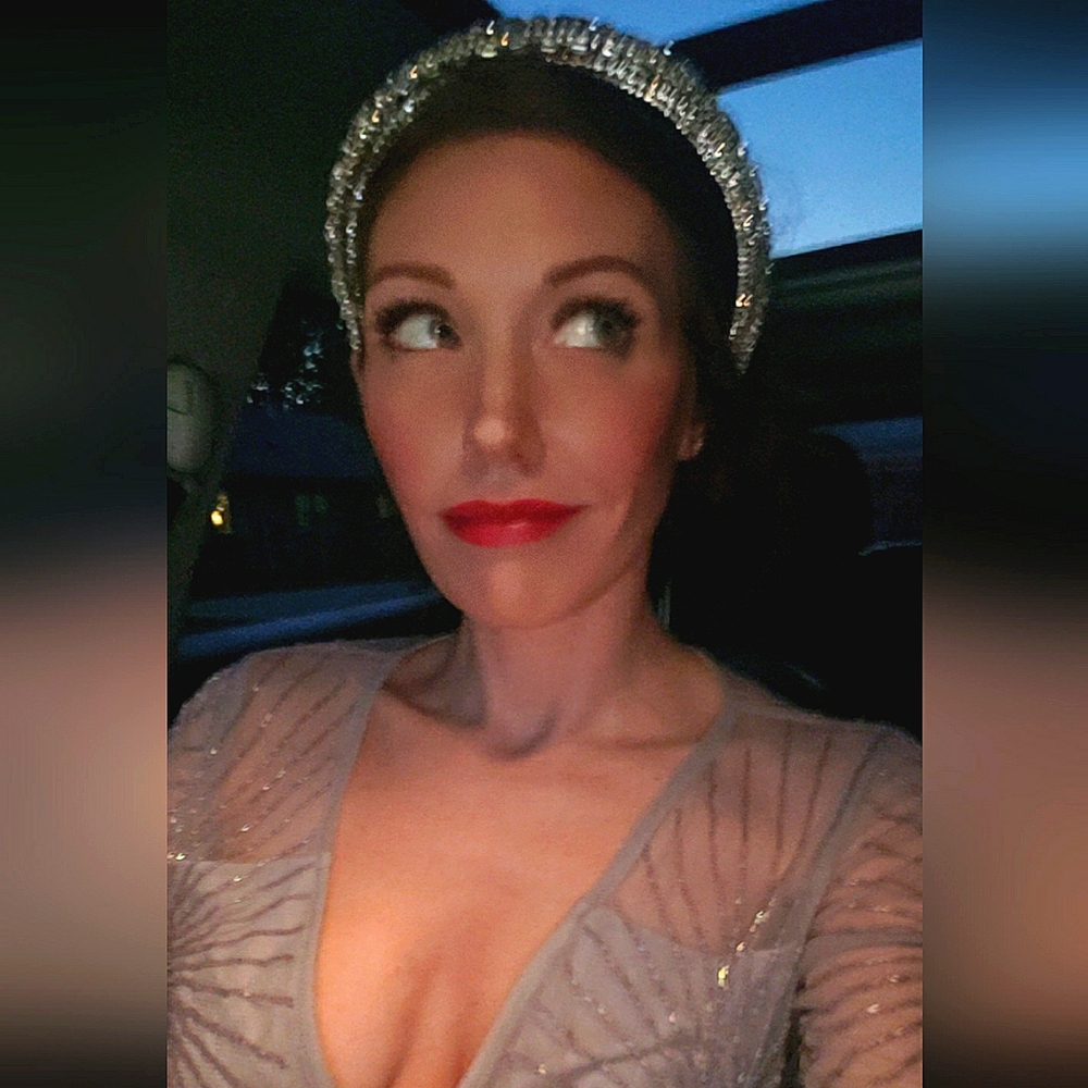 Shashi Empress Headband - Crystal and Black - Picture 5 of 5
